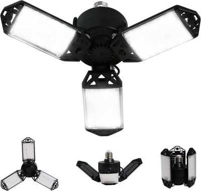 LED Garage Light 80W 8000LM, 3 Adjustable Panels, 6500K Ceiling Light for Garage
