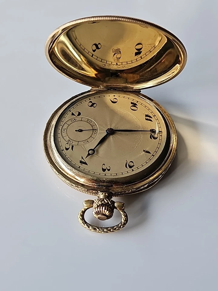M.B. Antike Doppeldeckel Savonette Taschenuhr Pocket Watch - Spz-8 - Bild 4 von 4
