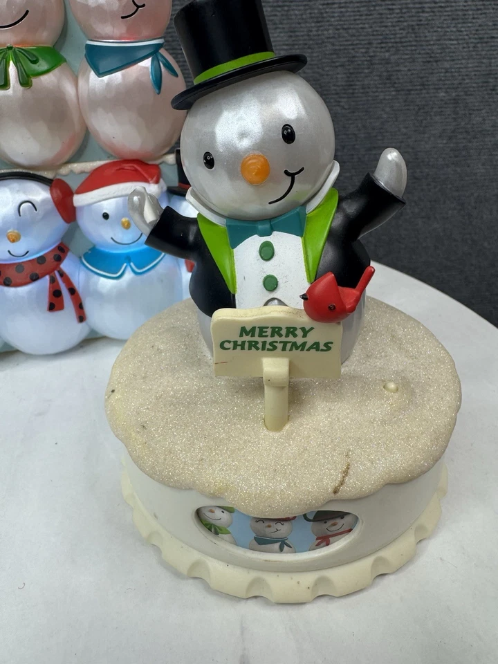 Hallmark 2014 Christmas Concert Snowmen w/ Conductor Complete* Tested Works - Image 2 of 4