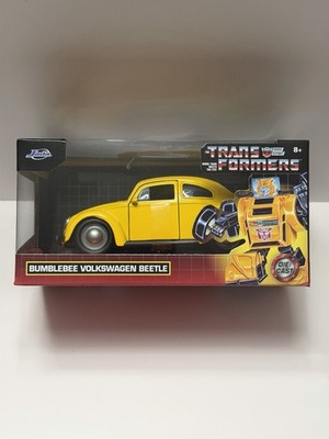 Jada Toys 1:32 Hollywood Rides Transformers G1 VW Beetle Bumblebee Diecast Car