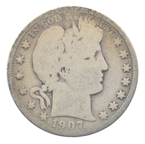 1907-D Barber Half Dollar Estate Coin Collection *345
