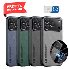 Leather Case For iPhone 17 16 16e 15 14 13 12 11 Pro X XR XS Max 7 8 Plus Cover