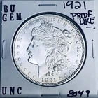 1921 BU GEM MORGAN SILVER DOLLAR UNC MS+++ U.S. MINT RARE COIN 8049