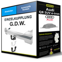 Abnehmbare AnhäNgerkupplung für Audi Q8 SUV E-Tron 22-25 Typ GEG G.D.W. NEU