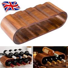 8 Space wooden Wine Rack tree Bottle Holder Shabby Chic Standing Table Storage