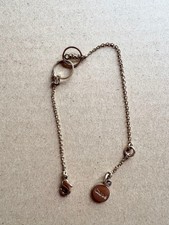 Chloe Gold Logo Chain Bracelet Adjustable 2 Stage Authentic Genuine Vintage