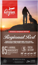 ORIJEN Grain High Free Protein Dry Dog Food Regional Red Recipe 23.5lb Bag