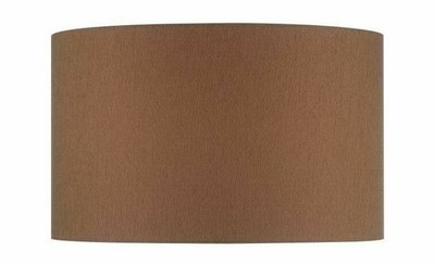 Lite Source CH1245-16 Mocha 16''Dia Floor or Table Hardback Drum Shade