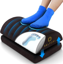 Premium under Desk Footrest - Ergonomic Foot Rest for Work, Home  Office Use -