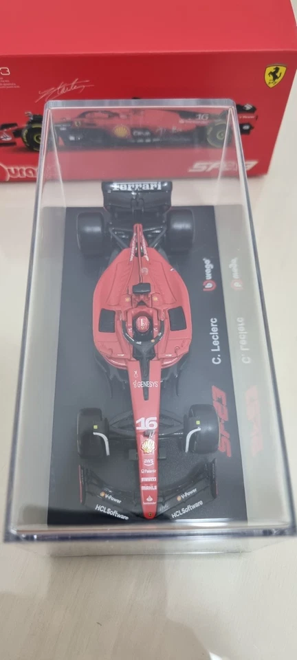 Ferrari SF23 #16 C.Leclerc 1:43 Burago Signature - No CMC - KYOSHO - MINICHAMPS  - Immagine 4 di 4