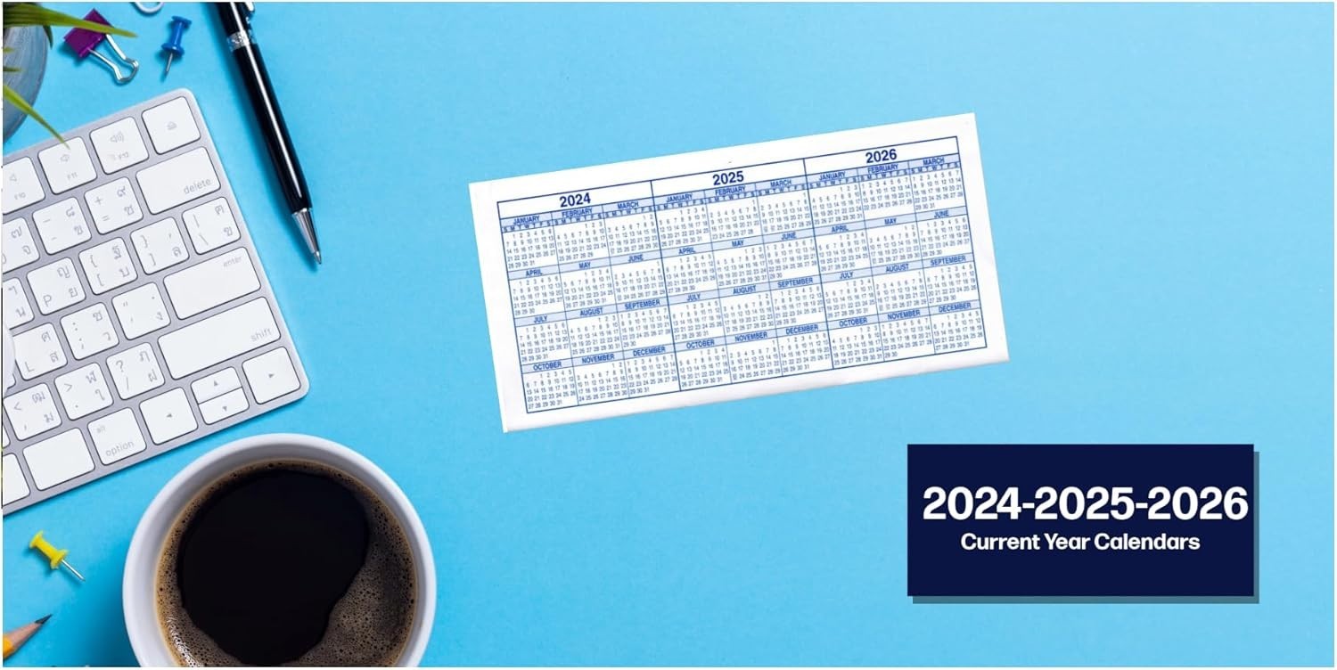 как выглядит 12-Pack Checkbook Transaction Registers with 2024-2026 Calendars фото