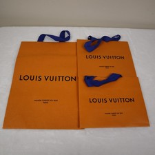 Louis Vuitton Authentic Paper Classic Shopping Tote Bag Orange - Lot Of 3