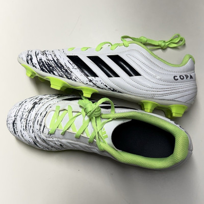 adidas Copa 20.4 FG Soccer Cleats White/Black/Green G28526