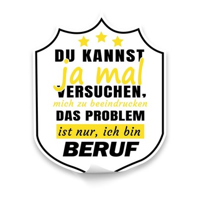 Aufkleber Beruf Fun Sticker 10x13cm Fun Sticker f. Auto Laptop R212-1