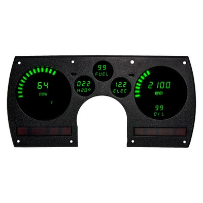 For Chevy Camaro 82-90 Intellitronix Direct Fit LED Digital Gauge Panel, Green