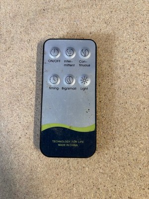 TECHNOLOGY FOR LIFE ESSENTIAL OIL DIFFUSER REMOTE CONTROL USED