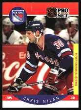 1990-91 Pro Set #205 Chris Nilan Free Shipping