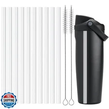 Mity rain 8PCS Plastic Straw for Owala FreeSip Sway 30oz Water Bottle -Reusab