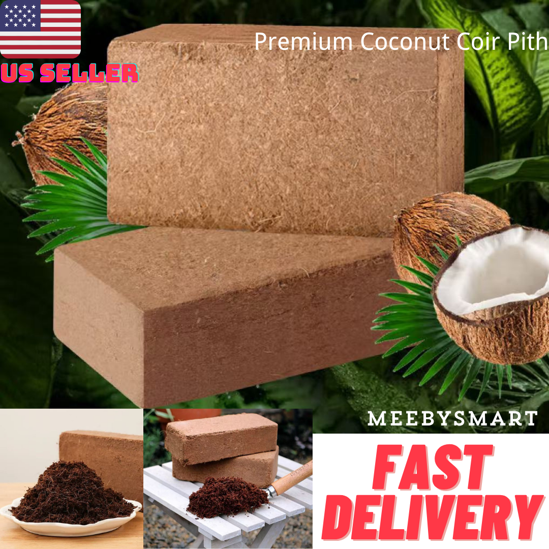 Organic Coco Coir Bricks Plants Coconut Fiber Growing Medium Potting Soil  Pets