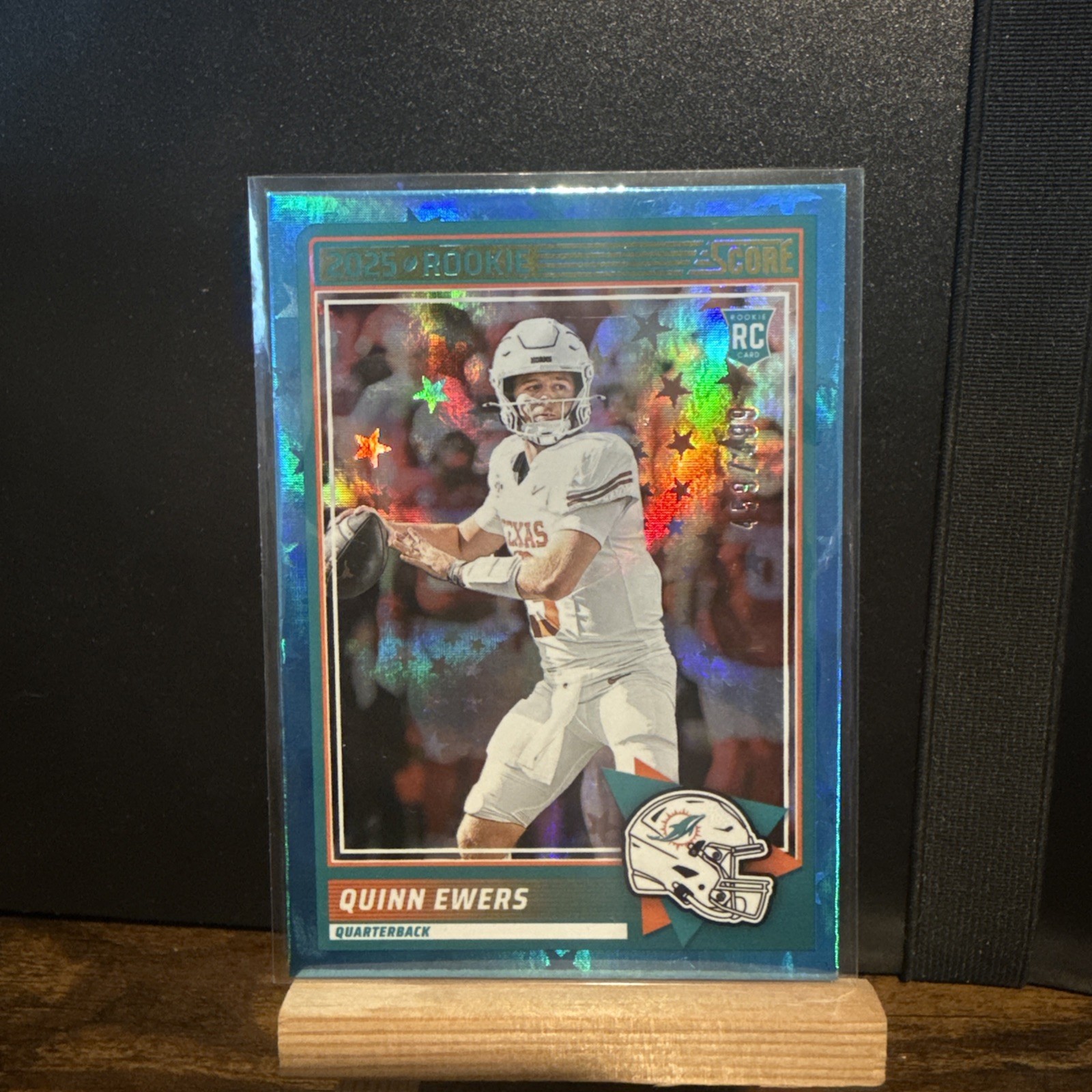2025 Score Football /499 QUINN EWERS Blue Stars Parallel #75 Dolphins
