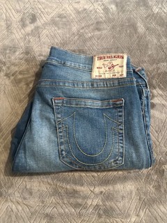 True Religion Jeans Rocco Skinny Fit Mid Blue W38 L32 Very Good Condition