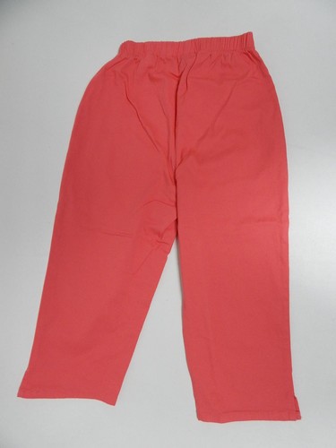 Denim & Co Sz XL (X-Large) Women's Original Waist Stretch Capri Pants Warm Coral - Picture 8 of 8