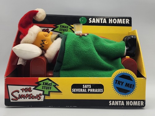 The Simpsons SLEEPING SANTA HOMER (Brandneu | Neu im Karton) 2003 *Braucht neue Batterien* - Bild 1 von 3