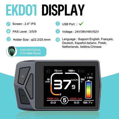 Bafang Display CAN Protocol for BAFANG Mid Drive Motor Kit Ebike Bicycle screen - Picture 3 of 12