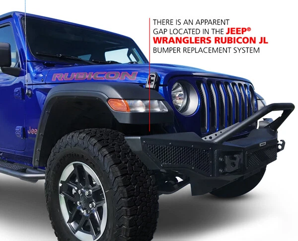 Go Rhino 331201T Rockline Winch & LED Ready Full Width Bumper for Jeep Wrangler Foto 2 de 4