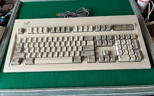 IBM Model M Keyboard 1991 Vintage Good Tested USB connection modified