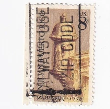STAMP US SCOTT 1437 " El Morro Castle San Juan PR" 8 CENT 1971 USED