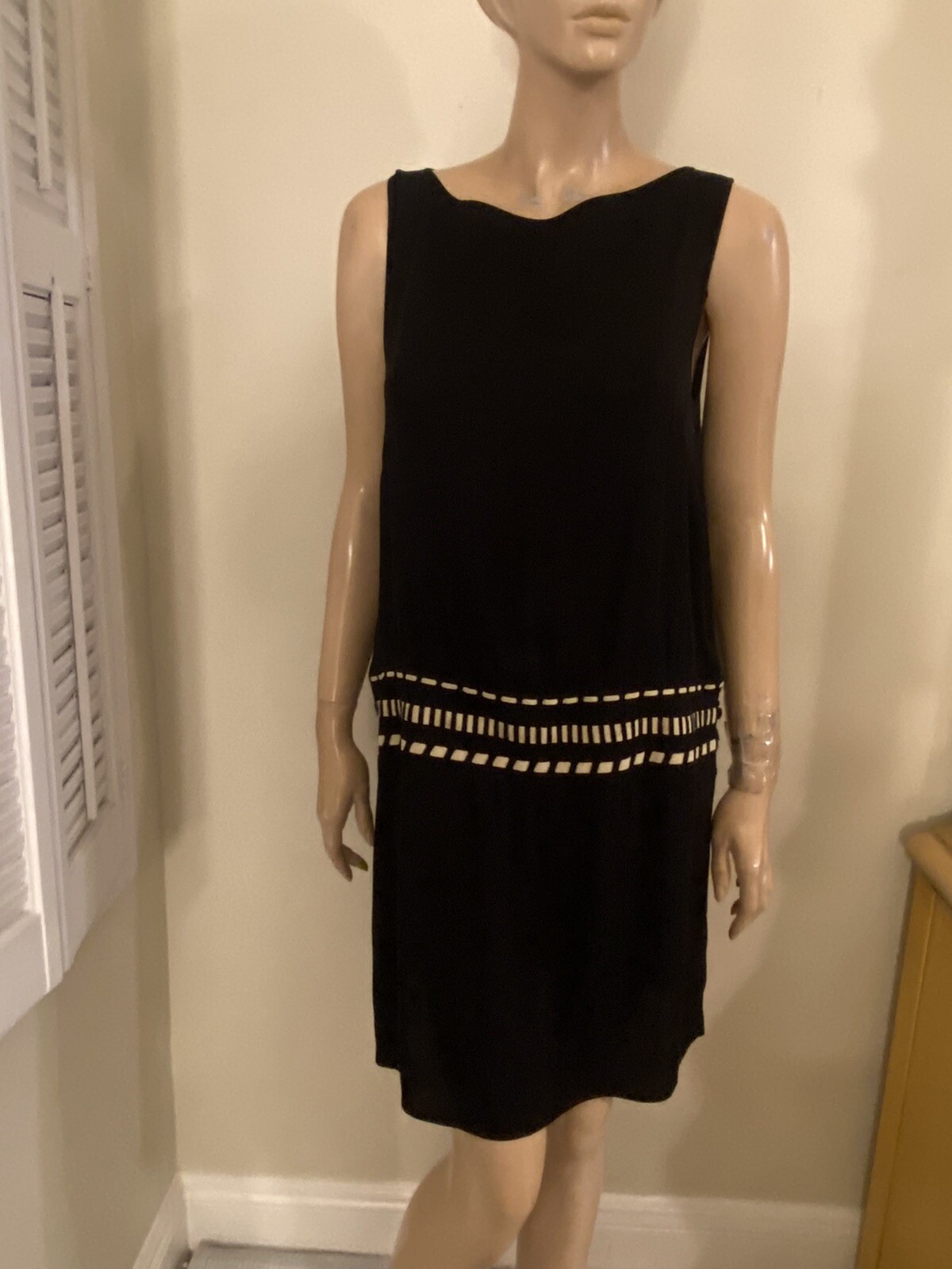 GIANFRANCO FERRE STUDIO BLACK SHIFT BATEAU NECK DRESS SZ 38 | eBay