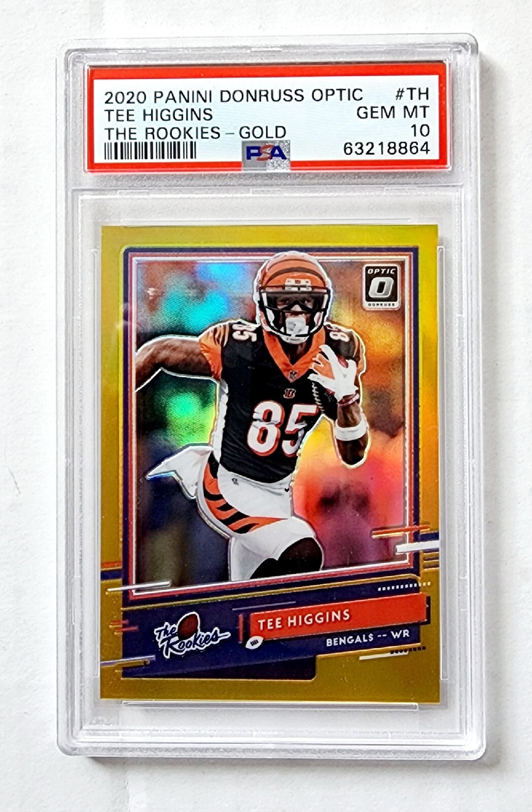 Tee Higgins Panini Donruss Optic the Rookies #TH Gold