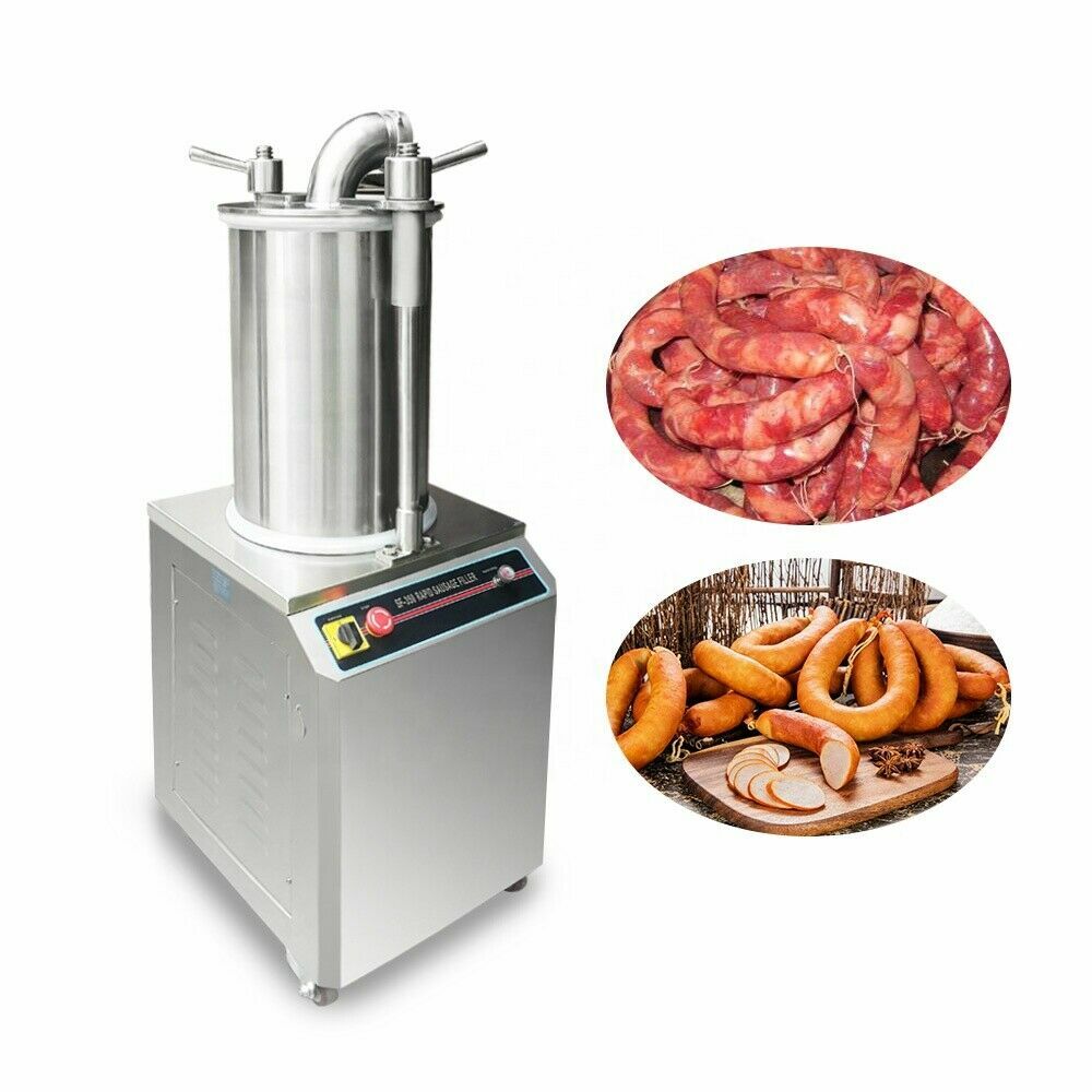 110V Commercial Hydraulic Sausage Stuffer/Filler 26L Capacity Sausage Filling