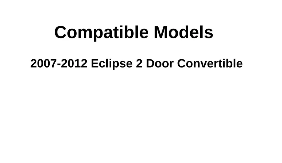 Fit 07-12 Mitsubishi Eclipse Convertible Passenger Right Front Door Window Glass - Image 2 of 4
