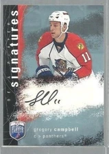 2007-08 Be A Player Signatures #SGC Gregory Campbell (ref35794)