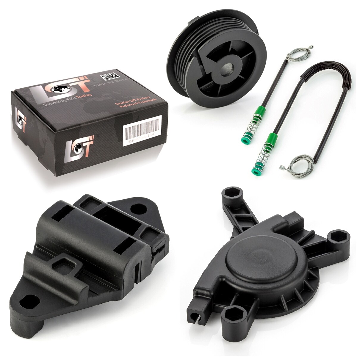 Window Lifter Repair Kit with Housing Front Left for PEUGEOT 306 CABRIO 94-97