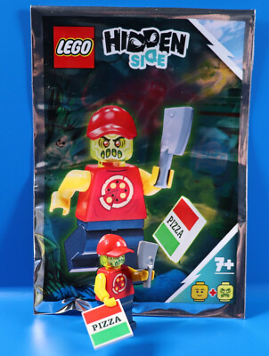 LEGO  Hidden Side 791902 Figur Der Pizza Bote mit Gesicht Normal und Besessen