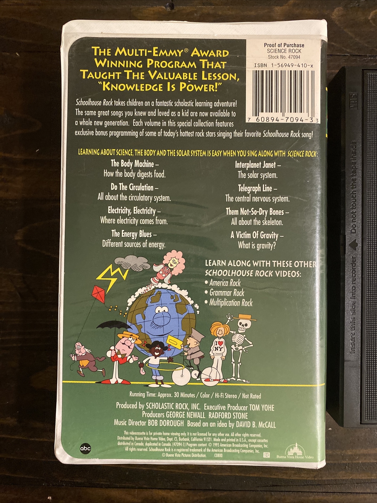 Schoolhouse Rock Science Rock (VHS, 1995) 760894702434 eBay