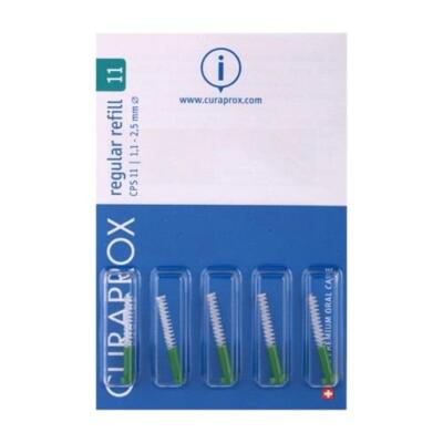 CuraProx CPS11 Interdentalbürste normal grün 1,1-2,5 mm - 5er-Pack Bürsten