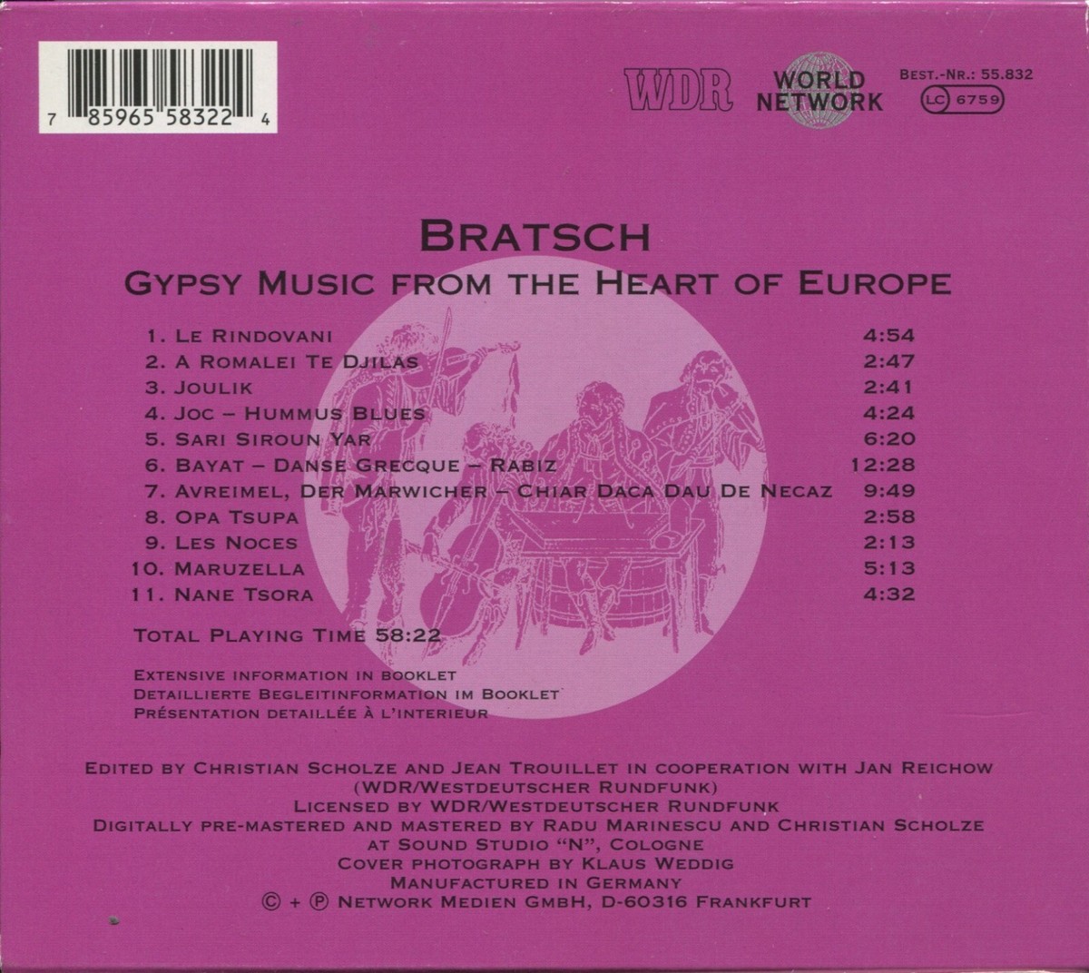 Bratsch Gypsy Music From the Heart of Europe | eBay