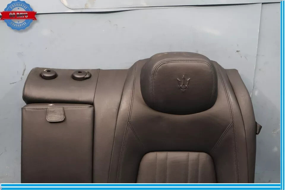 14-17 Maserati Ghibli Rear Left Top Upper Seat Cushion Cover Assembly Black OEM