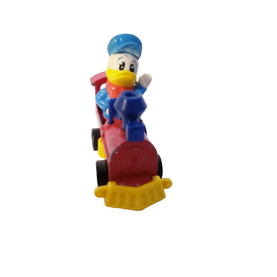 Disney Donald Duck Mini Engineer Die Cast Train Engine Red Cho Cho Toy Cake Top