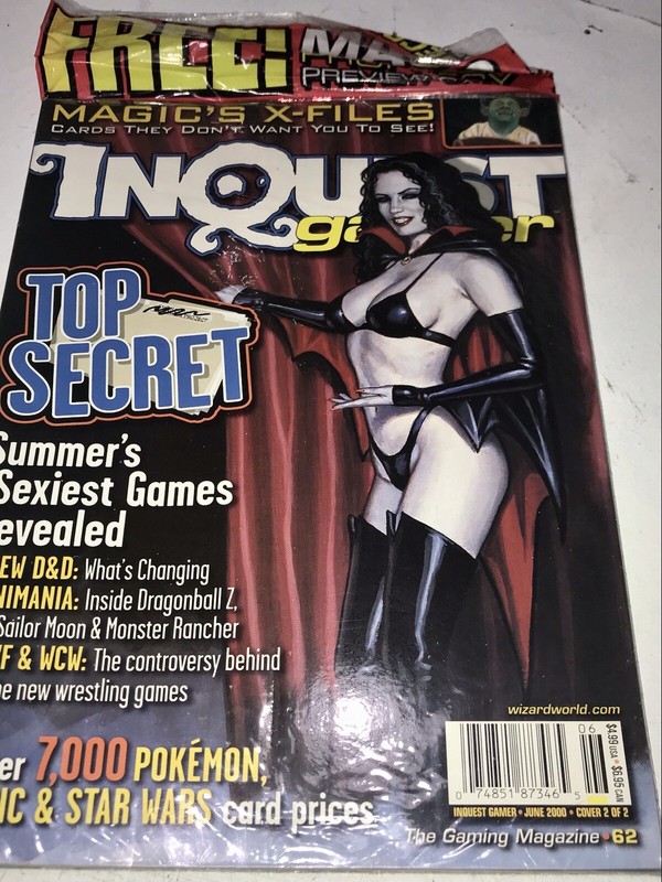 Inquest Gamer Magazine  #62 - June 2000 Free MTG Spike Tailed Drake