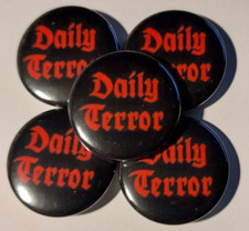 1x Daily Terror Button Oi Punk Deutschpunk Punkrock Oi! Skinhead
