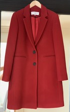 Gerard Darel Coat - French Size 44 - Amazing Red Colour - Soft, Light And Warm