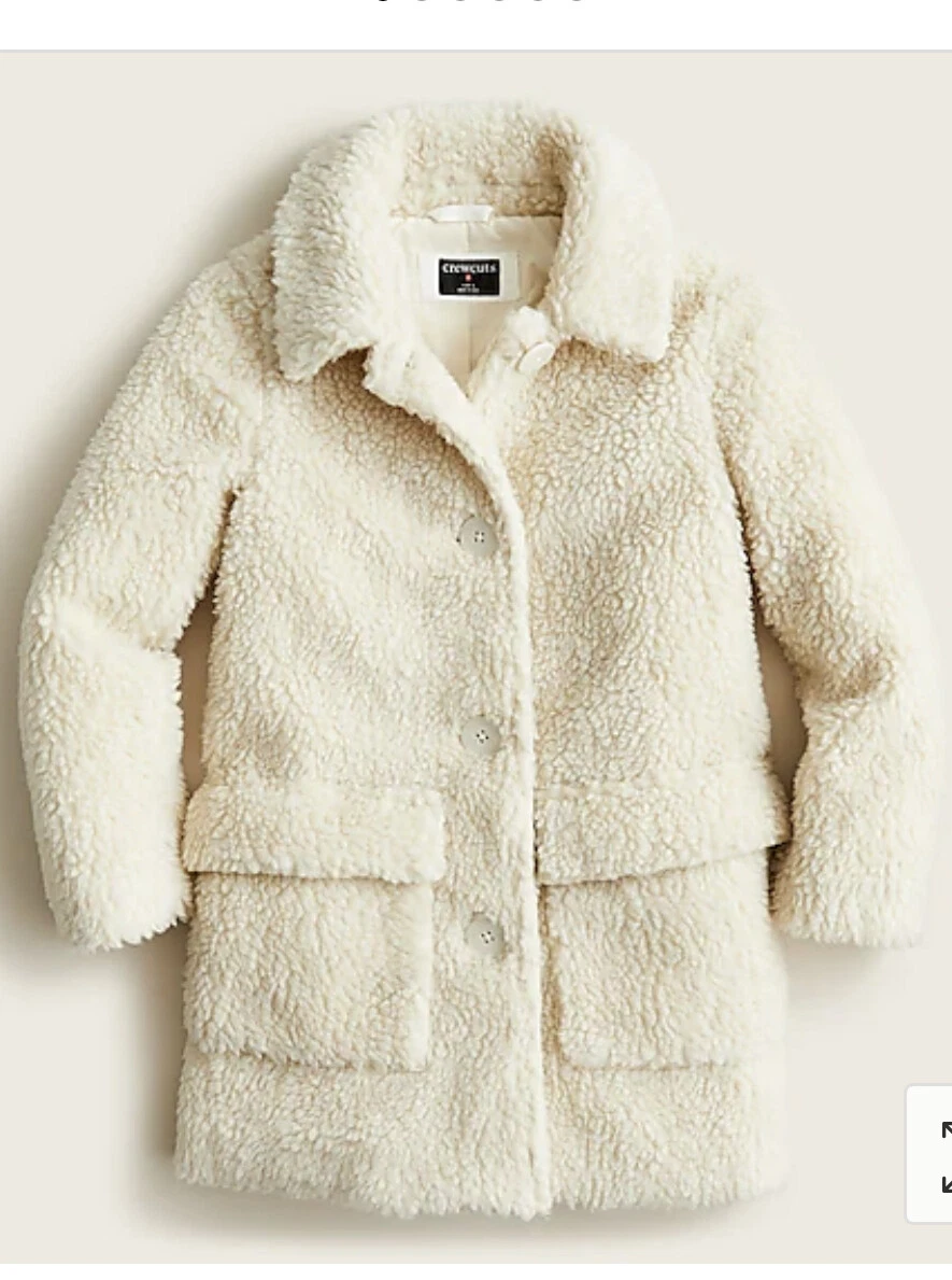 Teddy top coat girls