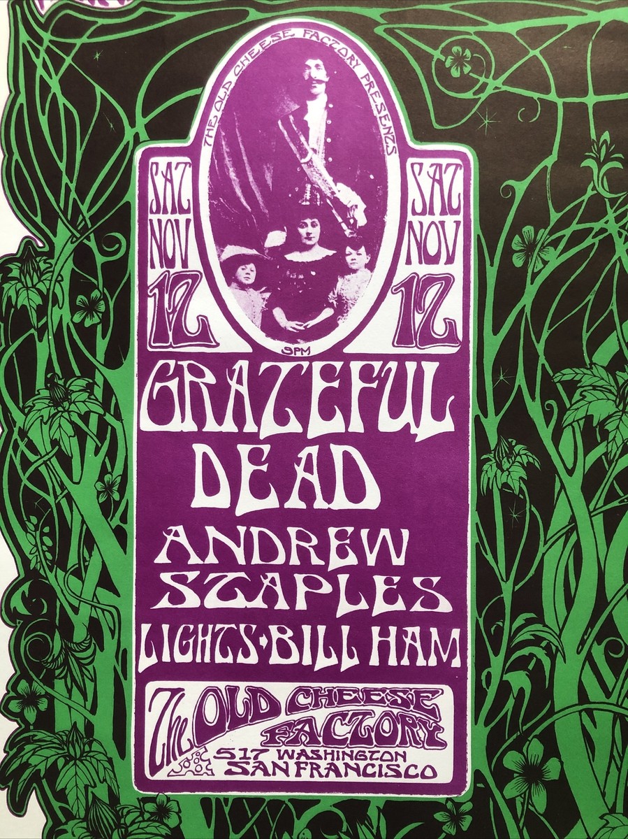 Grateful Dead Concert Poster Andrew Staples The Old Cheese Factory
