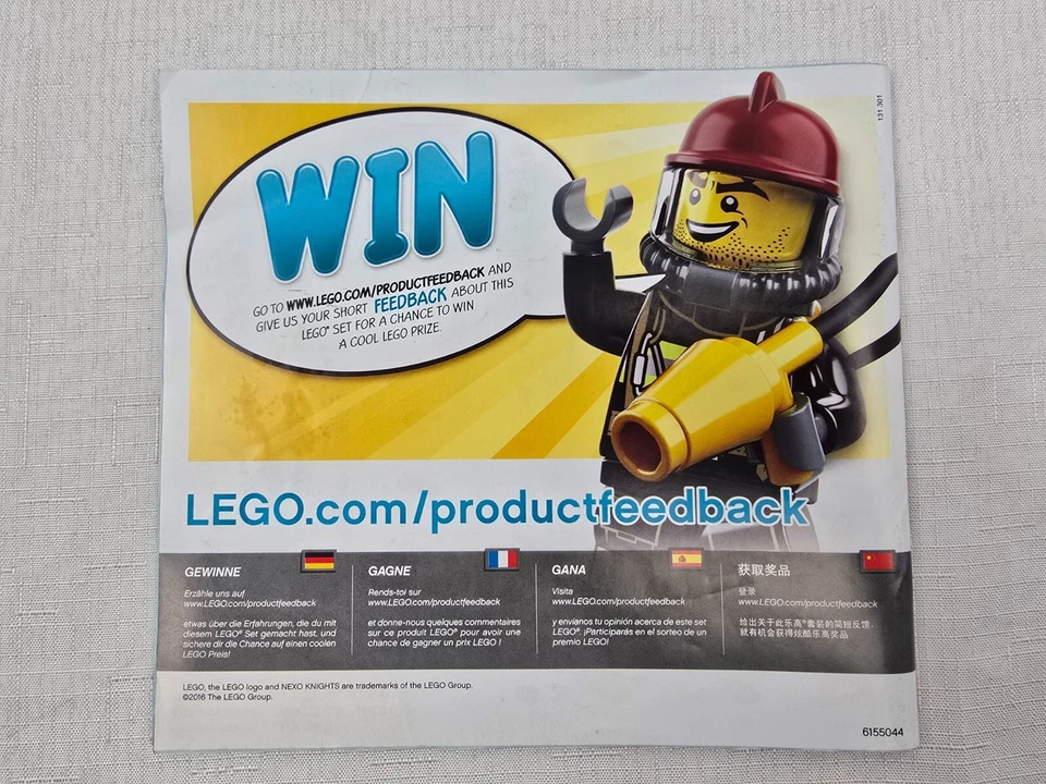 LEGO Nexo Knights 70327 The King's Mech 100% Complete Used - Image 3 of 4