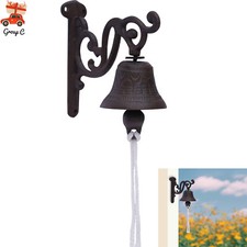 Wand Befestigte Kapitäne Glocke Türklingel Hängende Schiffsglocke Schwarze